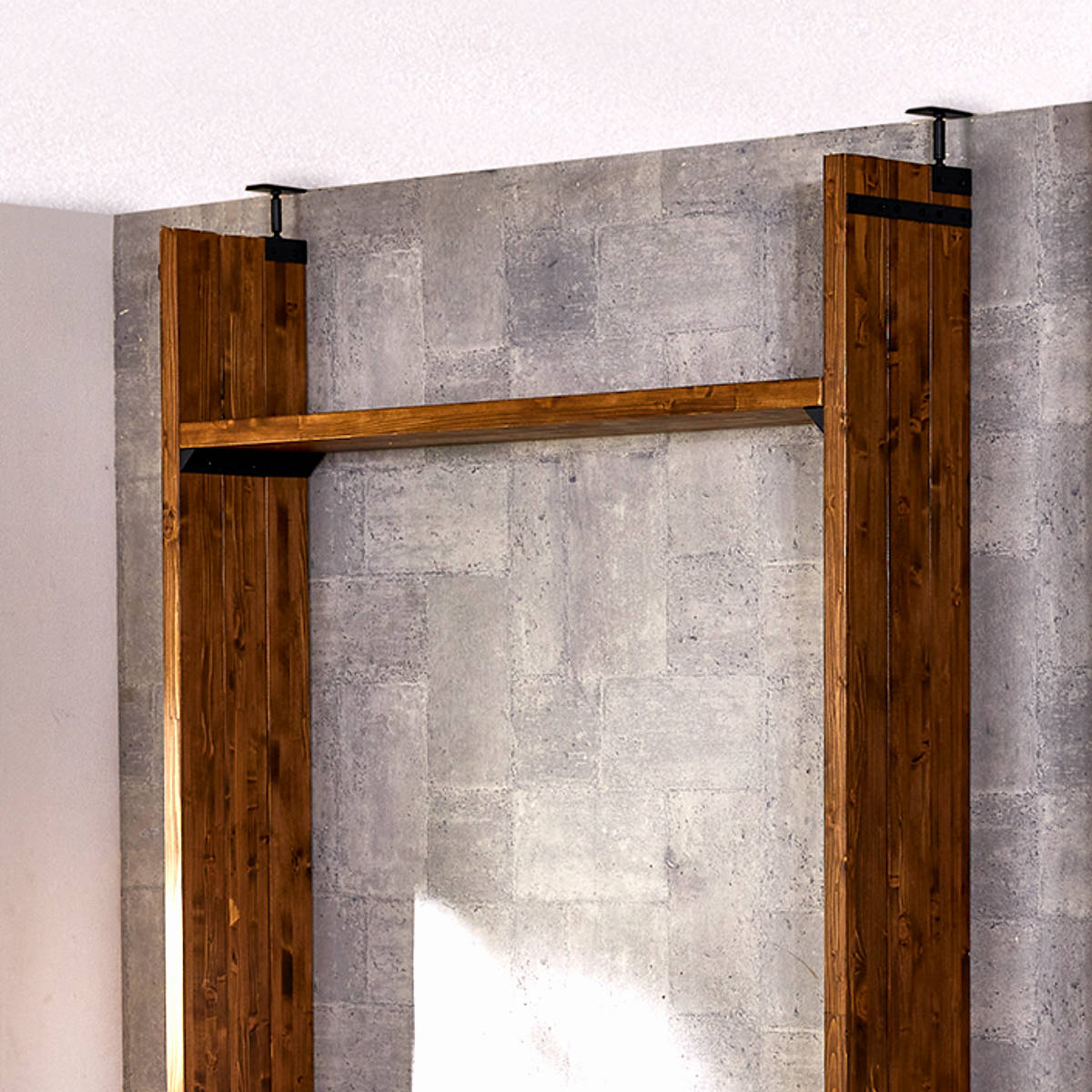 連結パーツ 横3本用 LABRICO ラブリコ アイアン ( パーツ 部品 連結 DIY 1×4 2×4 突っ張り 収納 つっぱり 壁面収納 壁 間仕切り 賃貸 簡単取付 奥行拡張 パーテーション ウォールシェルフ ウォールラック 見せる収納 おしゃれ ) 【ホワイト】 ホワイト