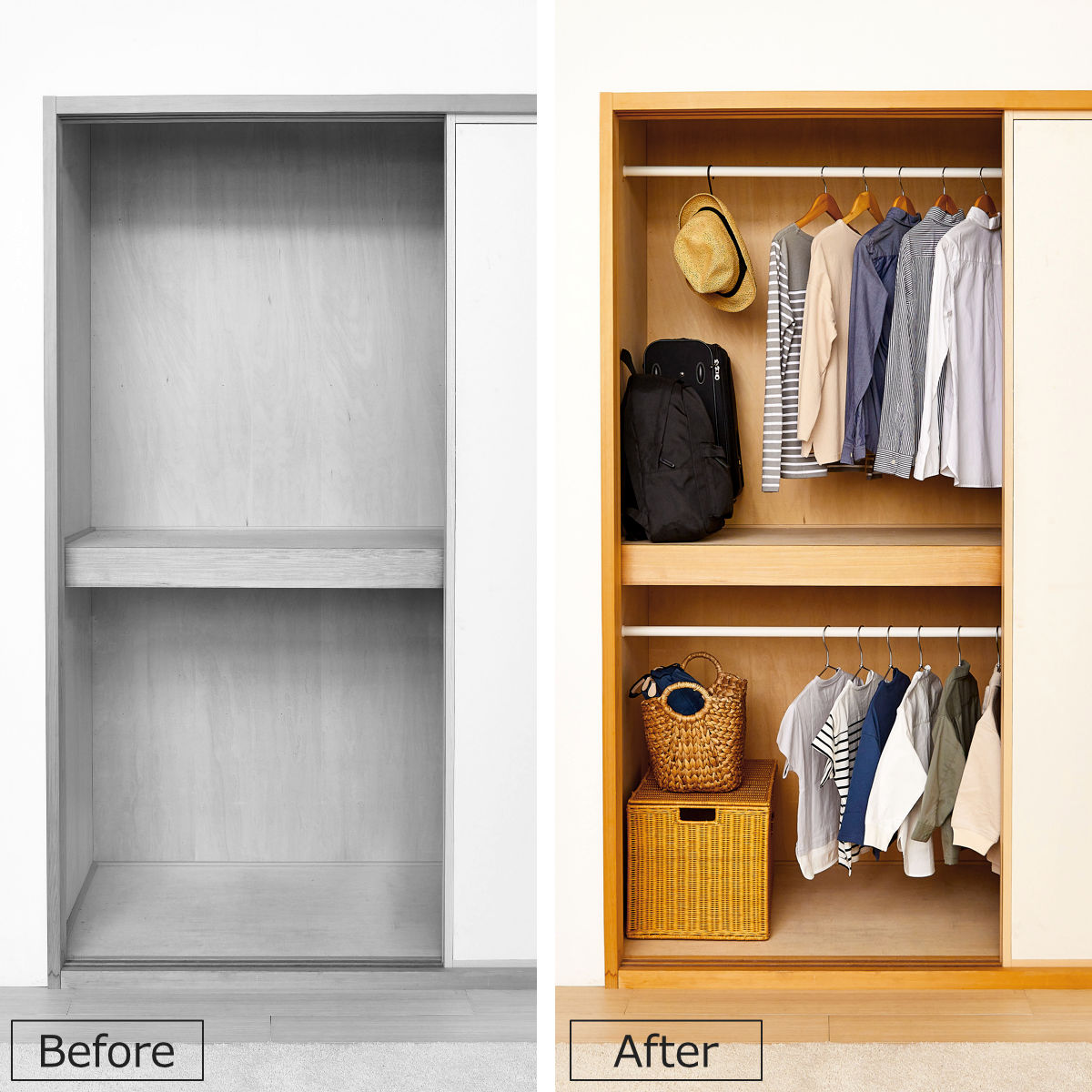 伸縮ロッド S LABRICO ラブリコ アイアン 幅50~70cm ( パーツ ポール 伸縮 直径3cm DIY ハンガーラック ポールハンガー 収納 衣類 壁面収納 ねじ固定式 2本 セット 押し入れ 押入れ 見せる収納 玄関 おしゃれ 賃貸 簡単取り付け ) 【ホワイト】 ホワイト