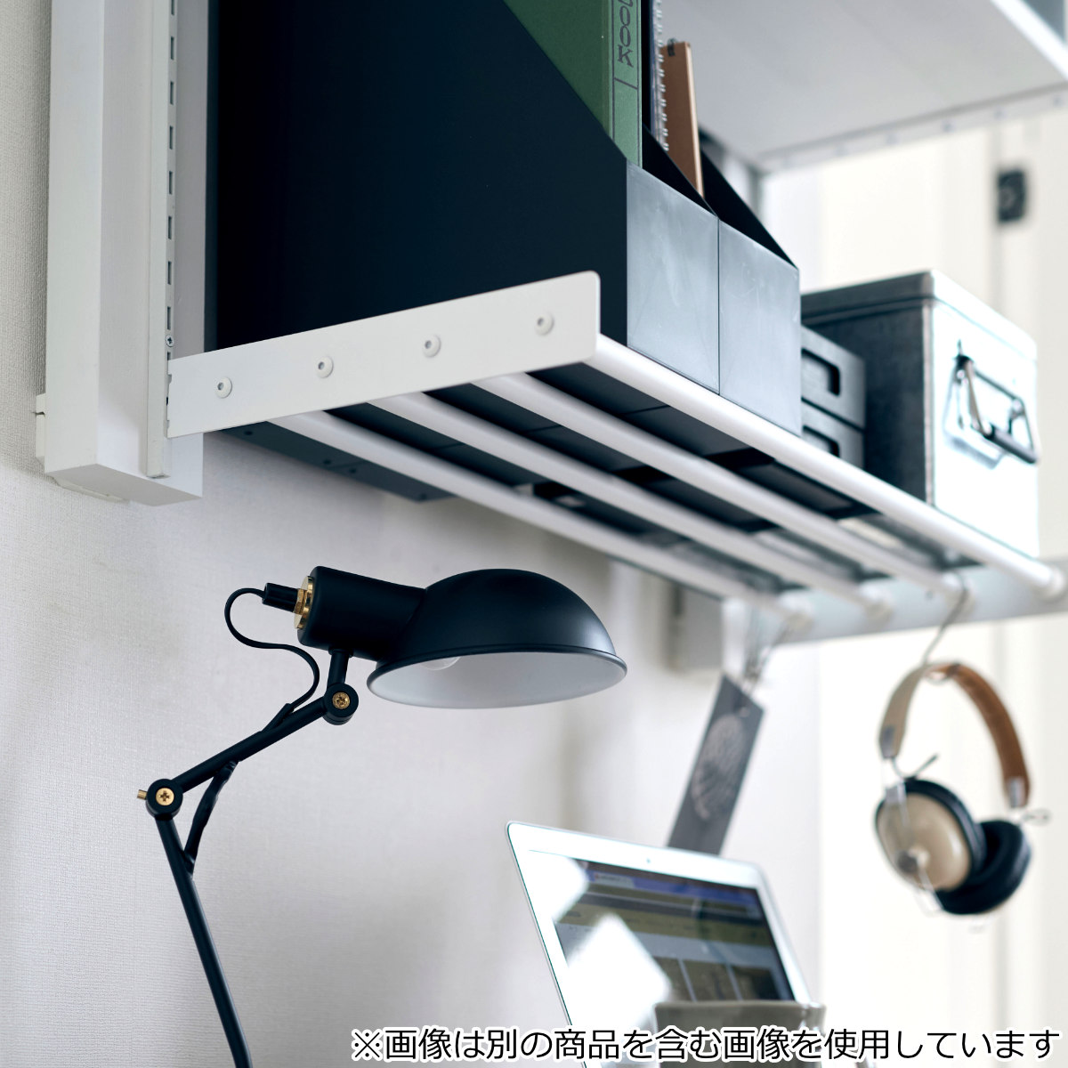 棚 伸縮ラック 70cm ラブリコ アイアン 壁面収納 ( LABRICO シェルフレール 収納 ラック 幅70~110cm 可動棚 収納棚 DIY パーツ シェルフ 賃貸 壁 簡単取付 ディスプレイ 見せる収納 飾り棚 インテリア おしゃれ ) 【ブラック】 ブラック