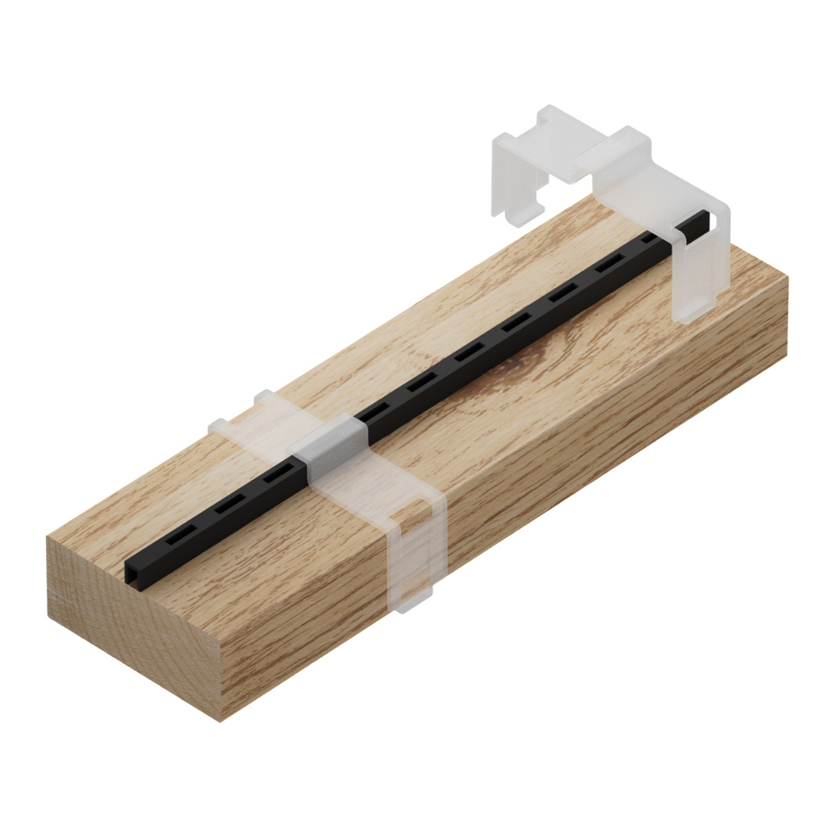 棚受け ラブリコ レール取り付けサポート ( LABRICO シェルフレール レール固定 補助パーツ 取り付け サポート DIY パーツ 棚受けレール 可動棚 収納棚 棚柱 ガチャレール 簡単取付 便利 )