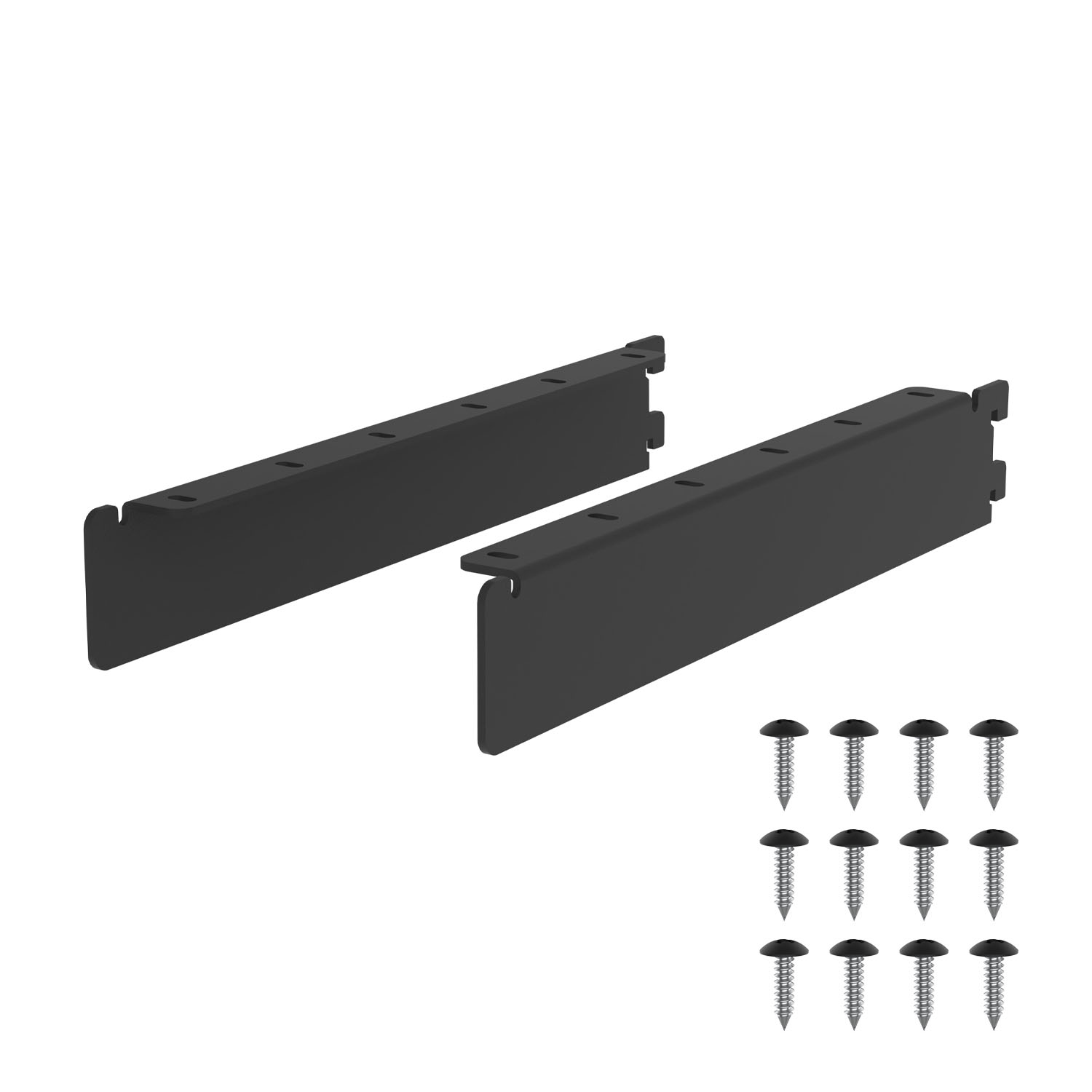 棚受 28cm ラブリコ アイアン 壁面収納 ( LABRICO シェルフレール 収納 棚 可動棚 収納棚 棚受け DIY パーツ シェルフ ラック 賃貸 壁 簡単取付 ディスプレイ 見せる収納 飾り棚 インテリア おしゃれ ) 【ブラック】 ブラック