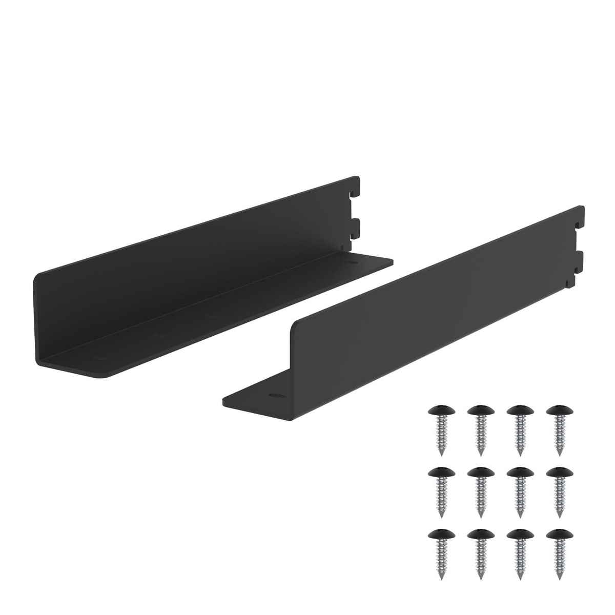 棚受 28cm ラブリコ トレイ型 アイアン 壁面収納 ( LABRICO シェルフレール 収納 棚 可動棚 収納棚 棚受け DIY パーツ シェルフ ラック 賃貸 壁 簡単取付 ディスプレイ 見せる収納 飾り棚 インテリア おしゃれ ) 【ブラック】 ブラック