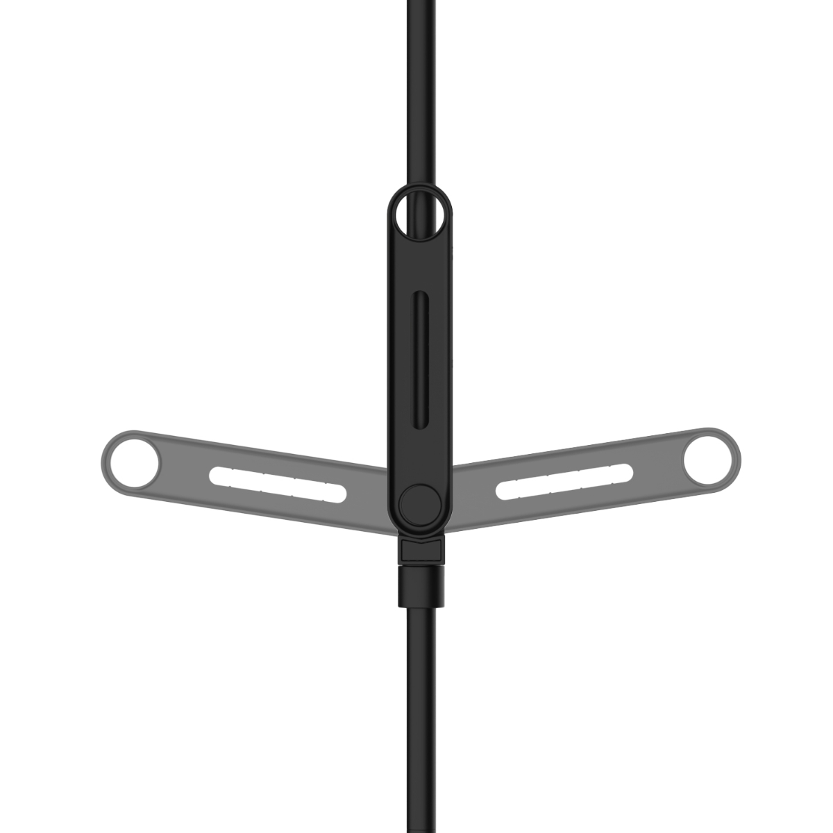 室内物干し 竿受け 室内つっぱり竿受け 3段 ( 物干し 室内竿受け 室内 オープンクローゼット 突っ張り 洗濯物干し 室内干し つっぱり 部屋干し 突っ張り式 竿掛け 折りたたみ コンパクト シンプル おしゃれ ) 【ホワイト】 ホワイト