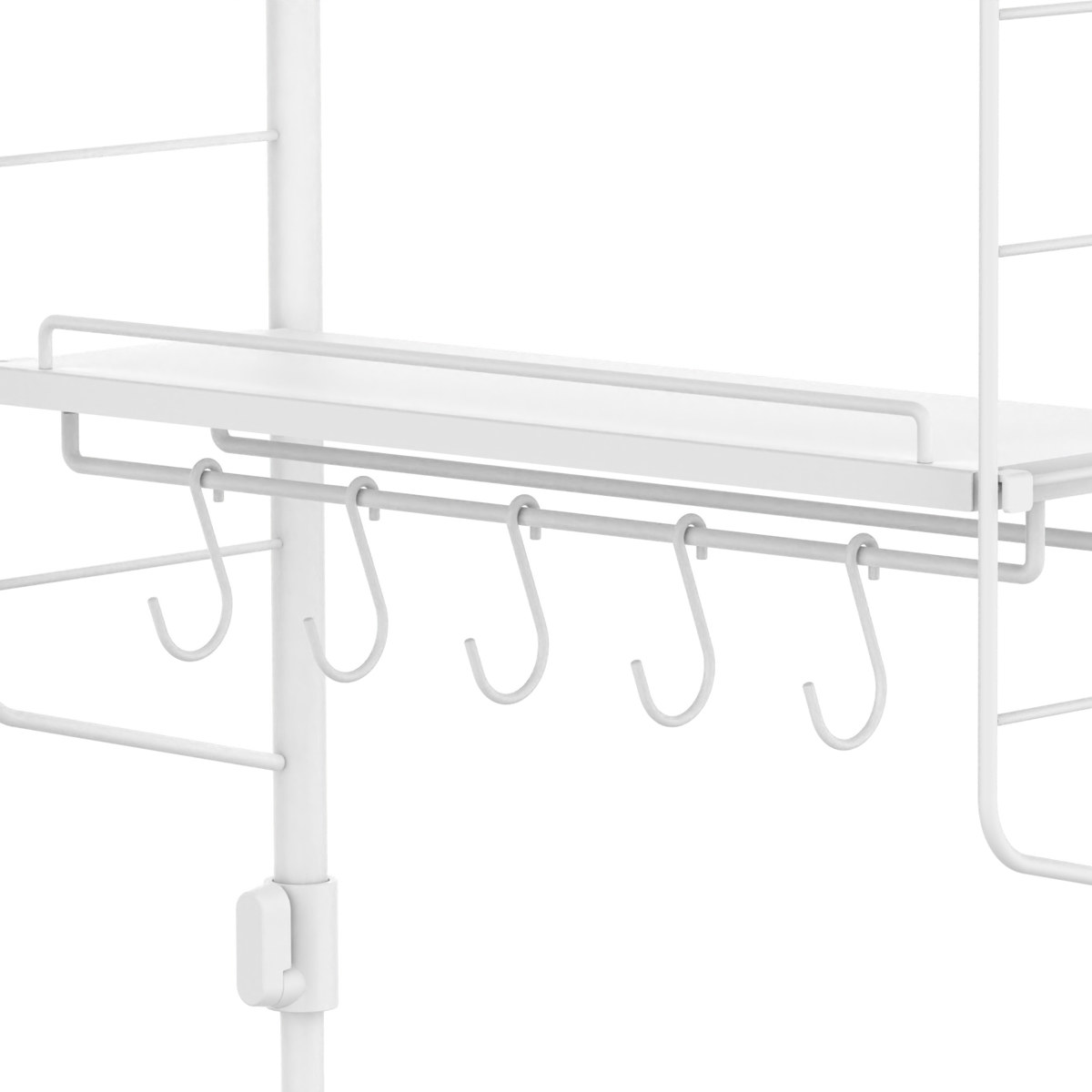 突っ張りラック SPLUCE キッチン つっぱりラック トレイセット ( 突っ張り式収納 突っ張り棚 キッチンラック 吊り上げ収納 スリム 収納 ラック 収納棚 スパイスラック 調味料ラック 壁面収納 キッチン収納 シンクサイド おしゃれ )