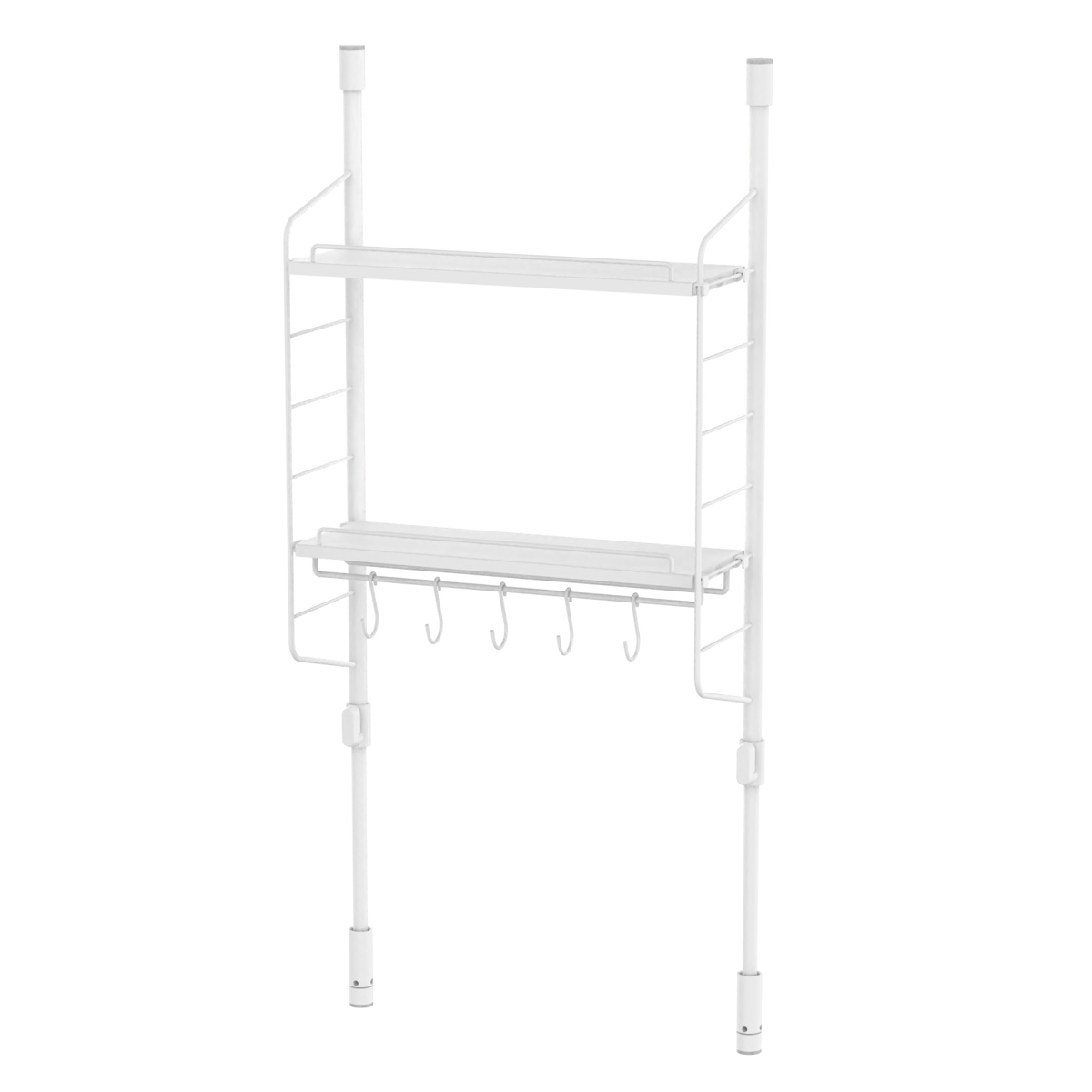 突っ張りラック SPLUCE キッチン つっぱりラック トレイセット ( 突っ張り式収納 突っ張り棚 キッチンラック 吊り上げ収納 スリム 収納 ラック 収納棚 スパイスラック 調味料ラック 壁面収納 キッチン収納 シンクサイド おしゃれ )