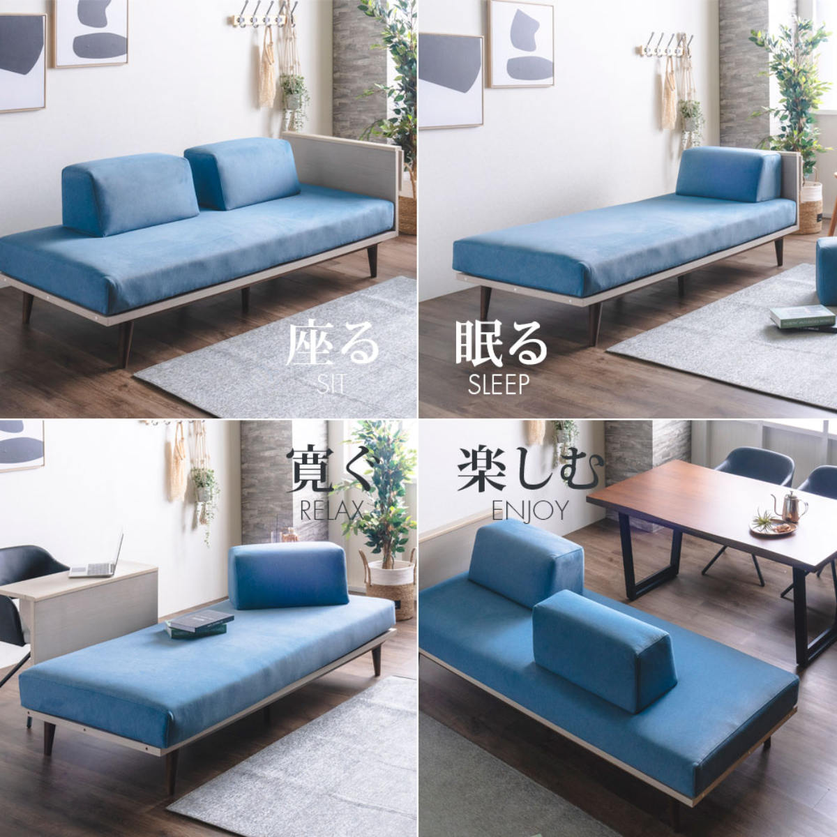 ソファ 2人掛け ポケットコイル サイドテーブル付 ( ソファー リビングソファ 背もたれ クッション 取り外し 折りたたみテーブル 座面 広い ソファベッド カバーリング 撥水 脚付き 木製 天然木 ファブリック 傷に強い ) 【ライトグレー】 ライトグレー