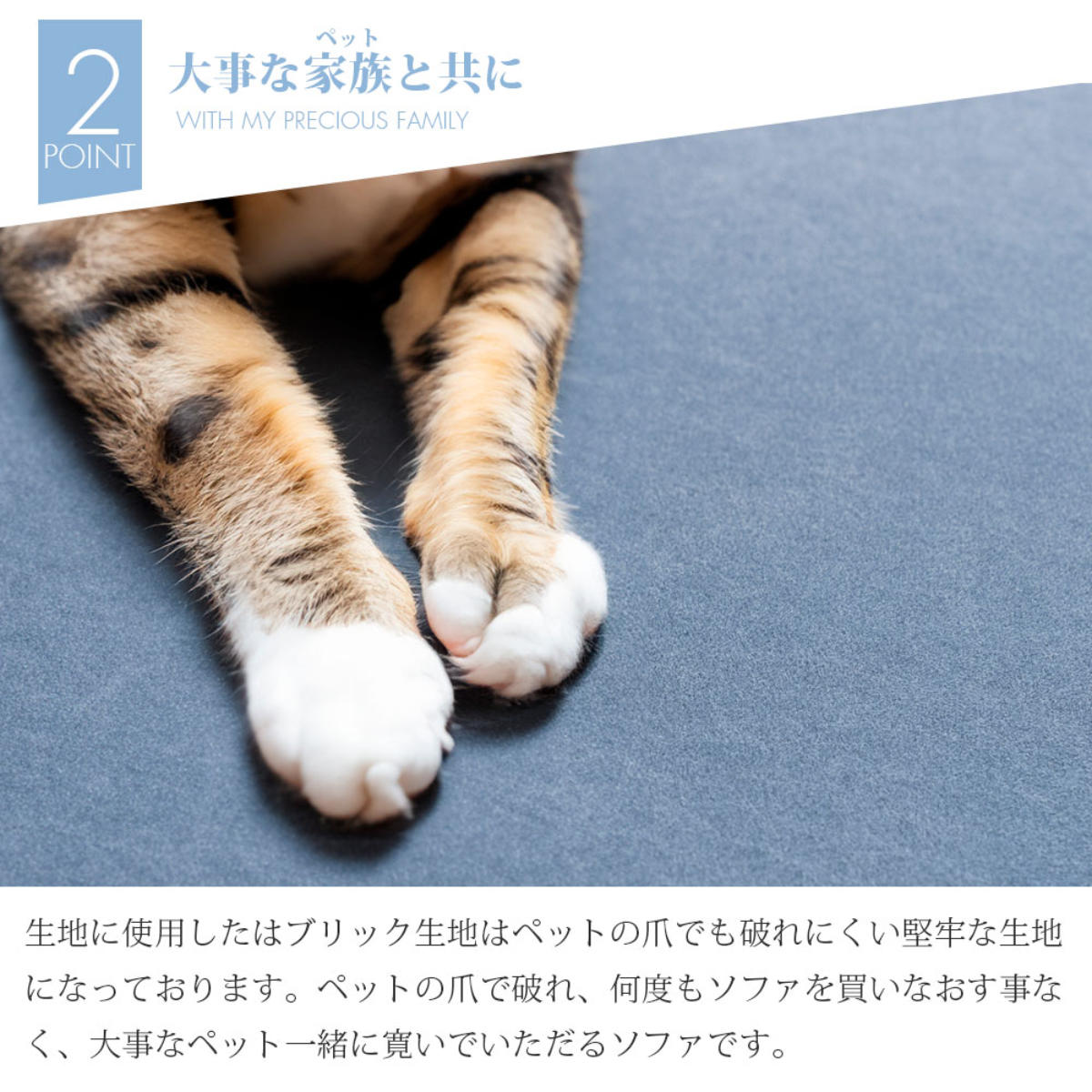 ソファ 2人掛け ポケットコイル サイドテーブル付 ( ソファー リビングソファ 背もたれ クッション 取り外し 折りたたみテーブル 座面 広い ソファベッド カバーリング 撥水 脚付き 木製 天然木 ファブリック 傷に強い ) 【ライトグレー】 ライトグレー