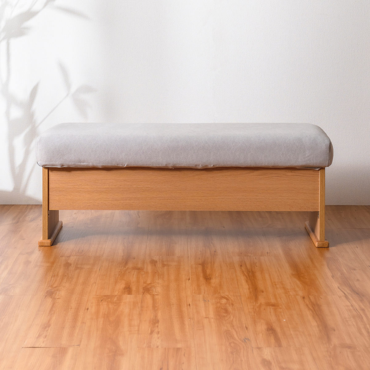 ダイニングベンチ 2人掛け 幅112cm 座面下収納付 ( ソファー ダイニング ベンチ 食卓椅子 木製 天然木 クッション チェア 椅子 カバーリング 撥水 ファブリック 傷に強い ダイニングチェア ) 【ライトブルー】 ライトブルー