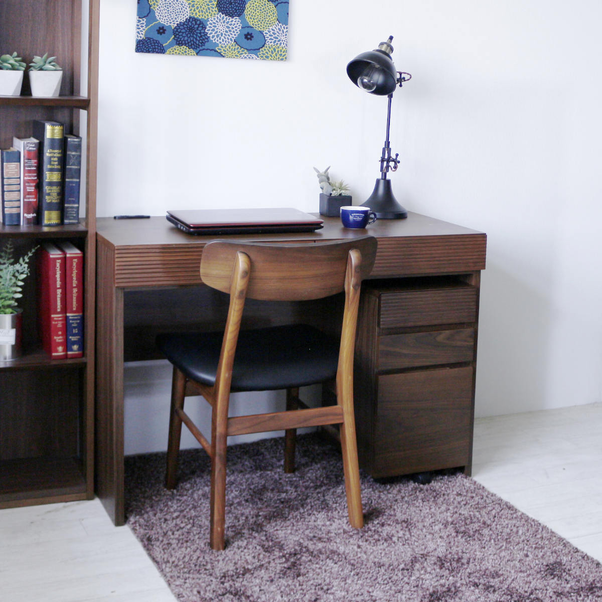 デスクワゴン 3段 キャスター付き 幅30cm 天然木 ( ワゴン サイドワゴン 引き出し 収納 デスク横 完成品 サイドチェスト フルスライド 木製 脇机 キャビネット サイドキャビネット 書斎 書類整理 おしゃれ )