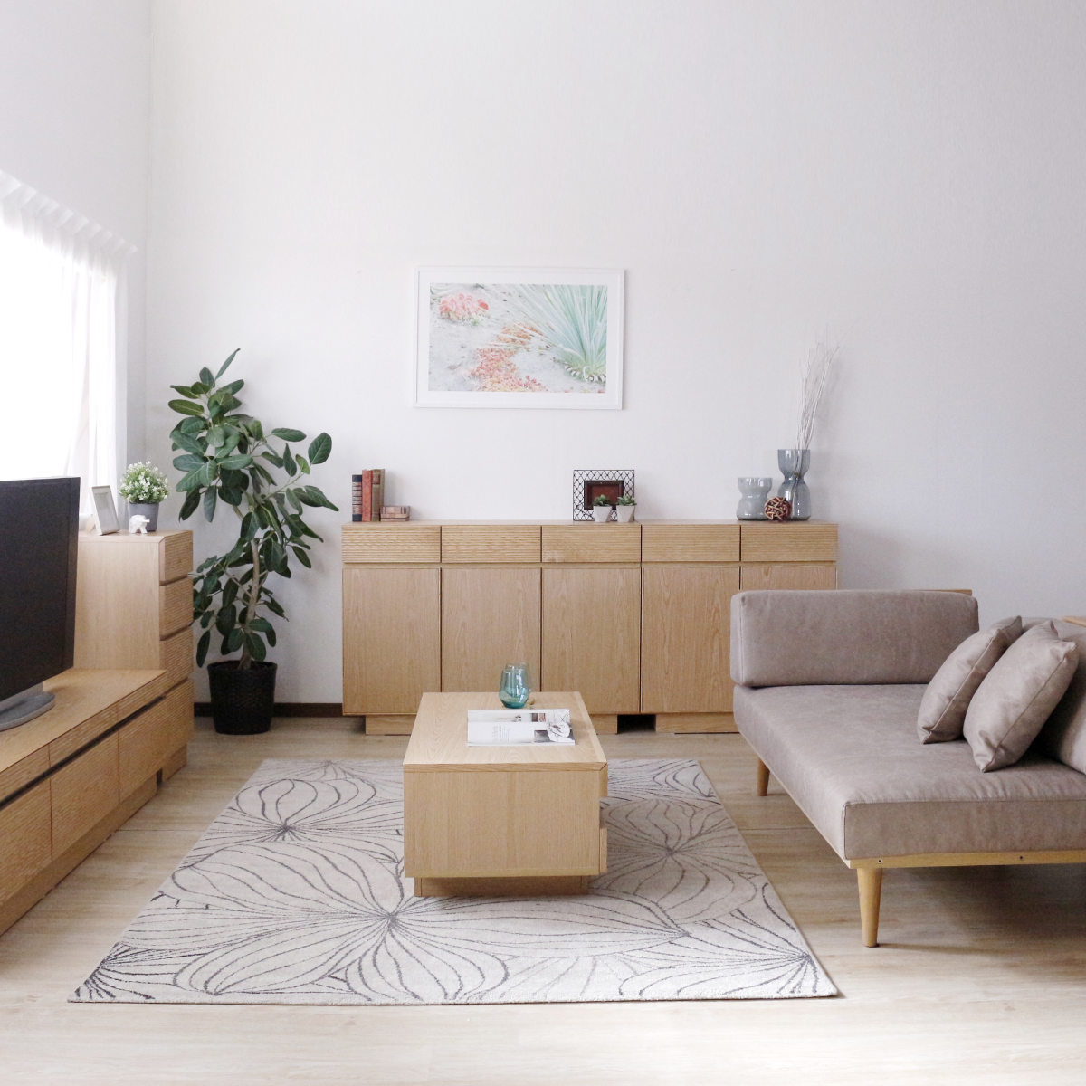 リビングテーブル 高さ37cm 天板長方形 引出し付 センターテーブル ( テーブル 机 リビング ローテーブル 木製 天然木 収納 大容量 引き出し スライド棚 長方形 完成品 コーヒーテーブル おしゃれ 木製テーブル ) 【ブラウン】 ブラウン