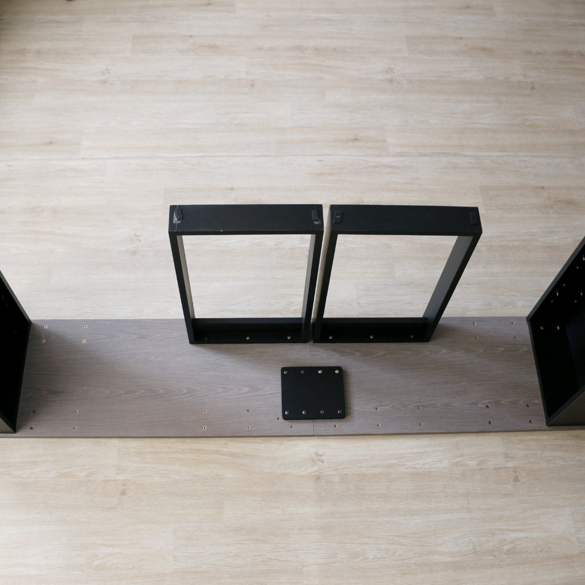 ジョイント板 単品 ワークデスク 100・120cm 連結専用 連結パーツ ( パーツ ジョイント 部品 デスク 連結 横並び L字 専用パーツ 組み合わせ )