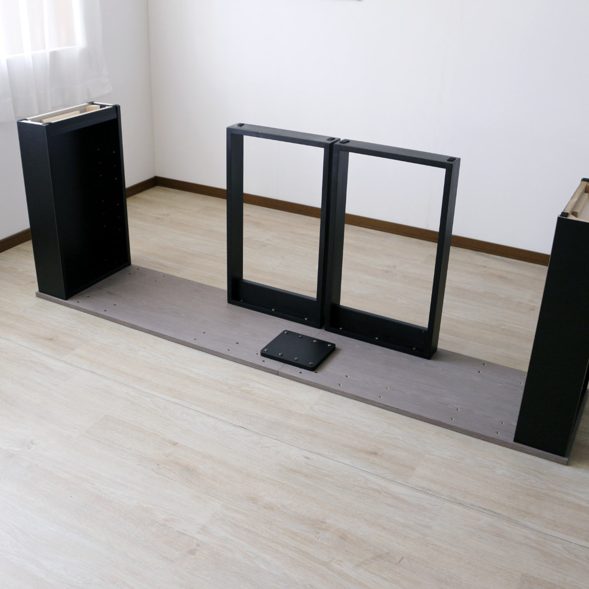 ジョイント板 単品 ワークデスク 100・120cm 連結専用 連結パーツ ( パーツ ジョイント 部品 デスク 連結 横並び L字 専用パーツ 組み合わせ )