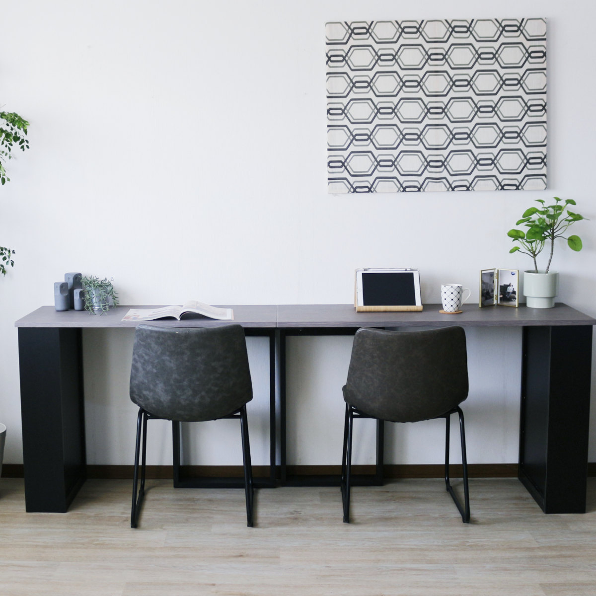 ジョイント板 単品 ワークデスク 100・120cm 連結専用 連結パーツ ( パーツ ジョイント 部品 デスク 連結 横並び L字 専用パーツ 組み合わせ )