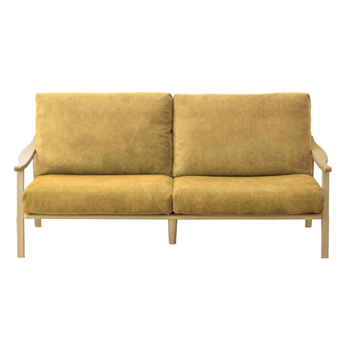 ソファ 3人掛け 幅180cm ナチュラルフレーム ( ソファー リビングソファ 木製 天然木 背もたれ 座面 クッション 取り外し ファブリック カバーリング 取り外し可能 脚付き 背クッション 柔らかい おしゃれ ) 【グレー】 グレー