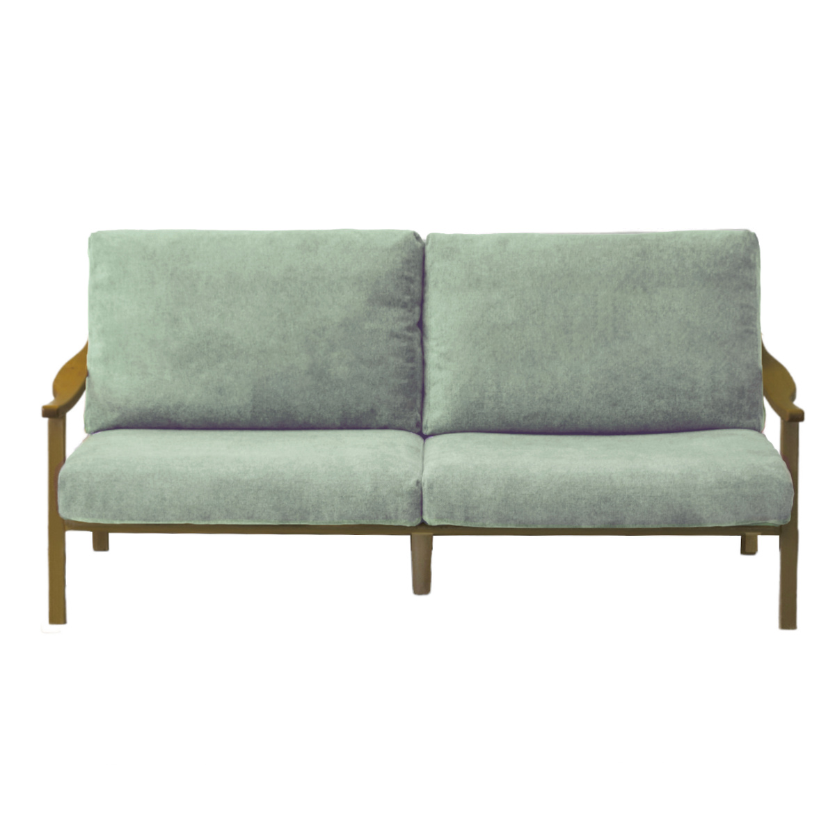 ソファ 3人掛け 幅180cm ブラウンフレーム ( ソファー リビングソファ 木製 天然木 背もたれ 座面 クッション 取り外し ファブリック カバーリング 取り外し可能 脚付き 背クッション 柔らかい おしゃれ ) 【ベージュ】 ベージュ