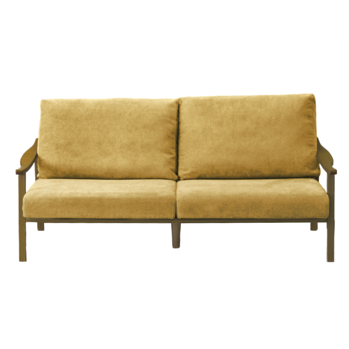 ソファ 3人掛け 幅180cm ブラウンフレーム ( ソファー リビングソファ 木製 天然木 背もたれ 座面 クッション 取り外し ファブリック カバーリング 取り外し可能 脚付き 背クッション 柔らかい おしゃれ ) 【ベージュ】 ベージュ