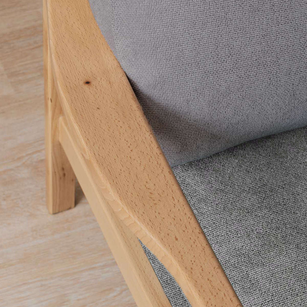 ソファ 3人掛け 幅180cm ブラウンフレーム ( ソファー リビングソファ 木製 天然木 背もたれ 座面 クッション 取り外し ファブリック カバーリング 取り外し可能 脚付き 背クッション 柔らかい おしゃれ ) 【ベージュ】 ベージュ