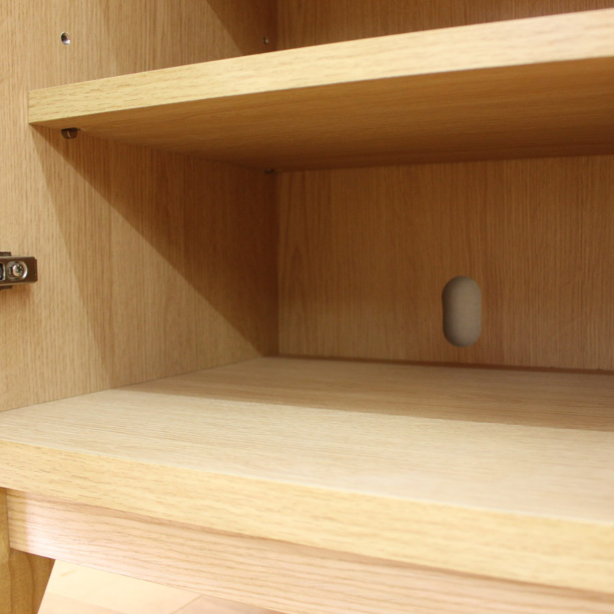 サイドボード 幅120cm 背面化粧 フルスライドレール 完成品 ( 棚 ラック 引き出し A4対応 収納 可動棚 テレビ台 リビングボード 4段 省スペース ナチュラル ブラウン お掃除ロボット対応 ) 【ブラウン】 ブラウン