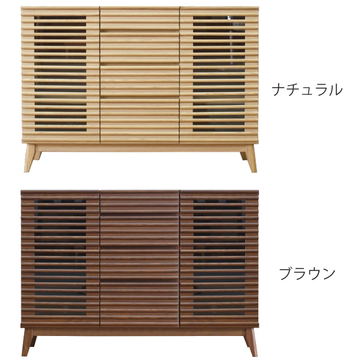 サイドボード 幅120cm 背面化粧 フルスライドレール 完成品 ( 棚 ラック 引き出し A4対応 収納 可動棚 テレビ台 リビングボード 4段 省スペース ナチュラル ブラウン お掃除ロボット対応 ) 【ブラウン】 ブラウン