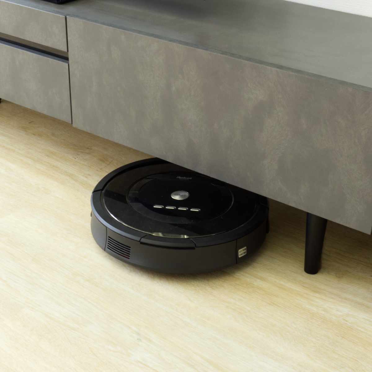 テレビ台 幅200cm オールメラミン 脚付き リモコンOK 完成品 ( ローボード 引出し ラック 棚 収納 フラップ扉 メラミン リビングボード 省スペース お掃除ロボット対応 ブラック ホワイト 石目調 ) 【ブラック】 ブラック