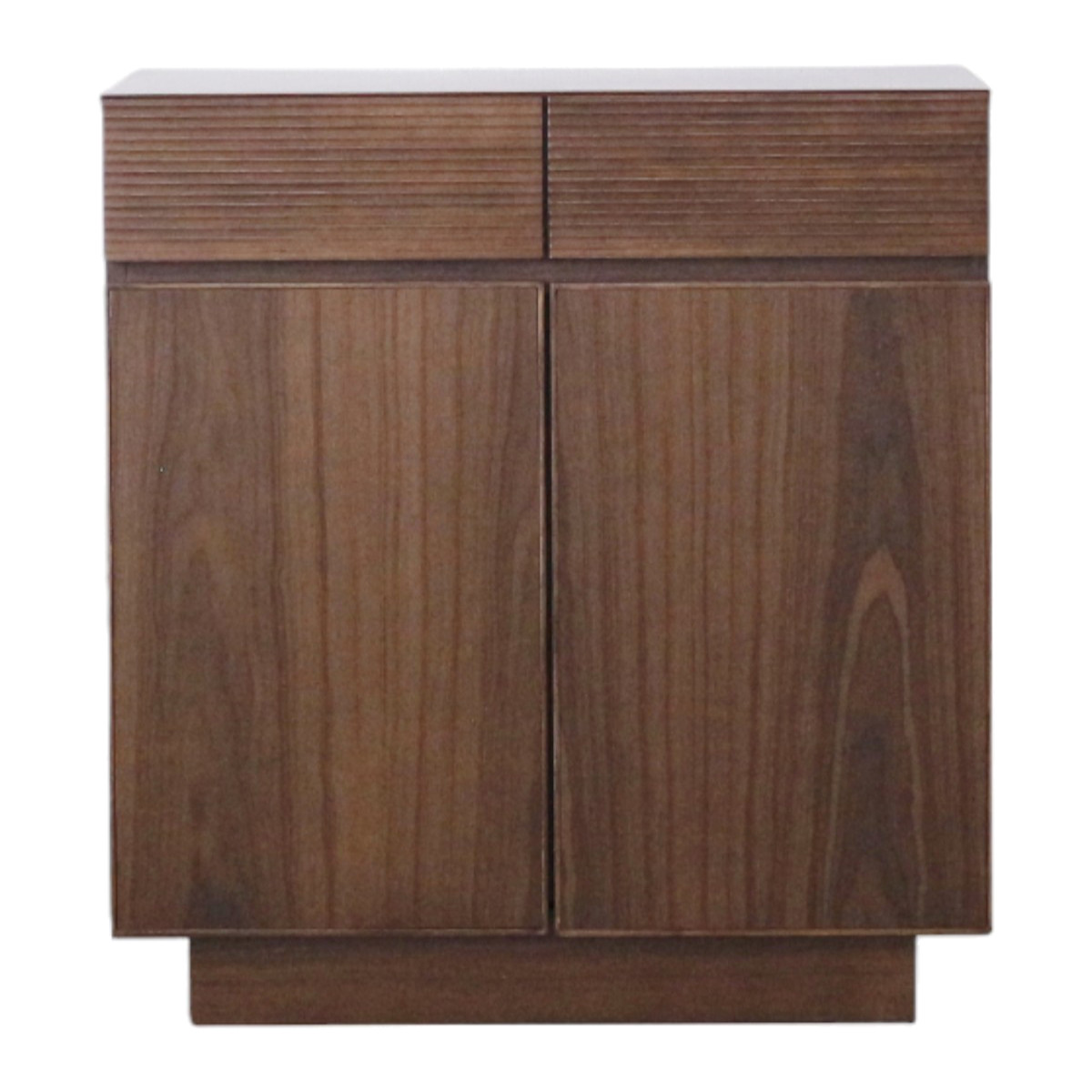 サイドボード 幅80cm 背面化粧 天然木 ( チェスト A4対応 棚 ラック 引き出し 収納 フロート風 リビングボード 可動棚 ナチュラル ウォールナット シンプル ) 【ナチュラル】 ナチュラル