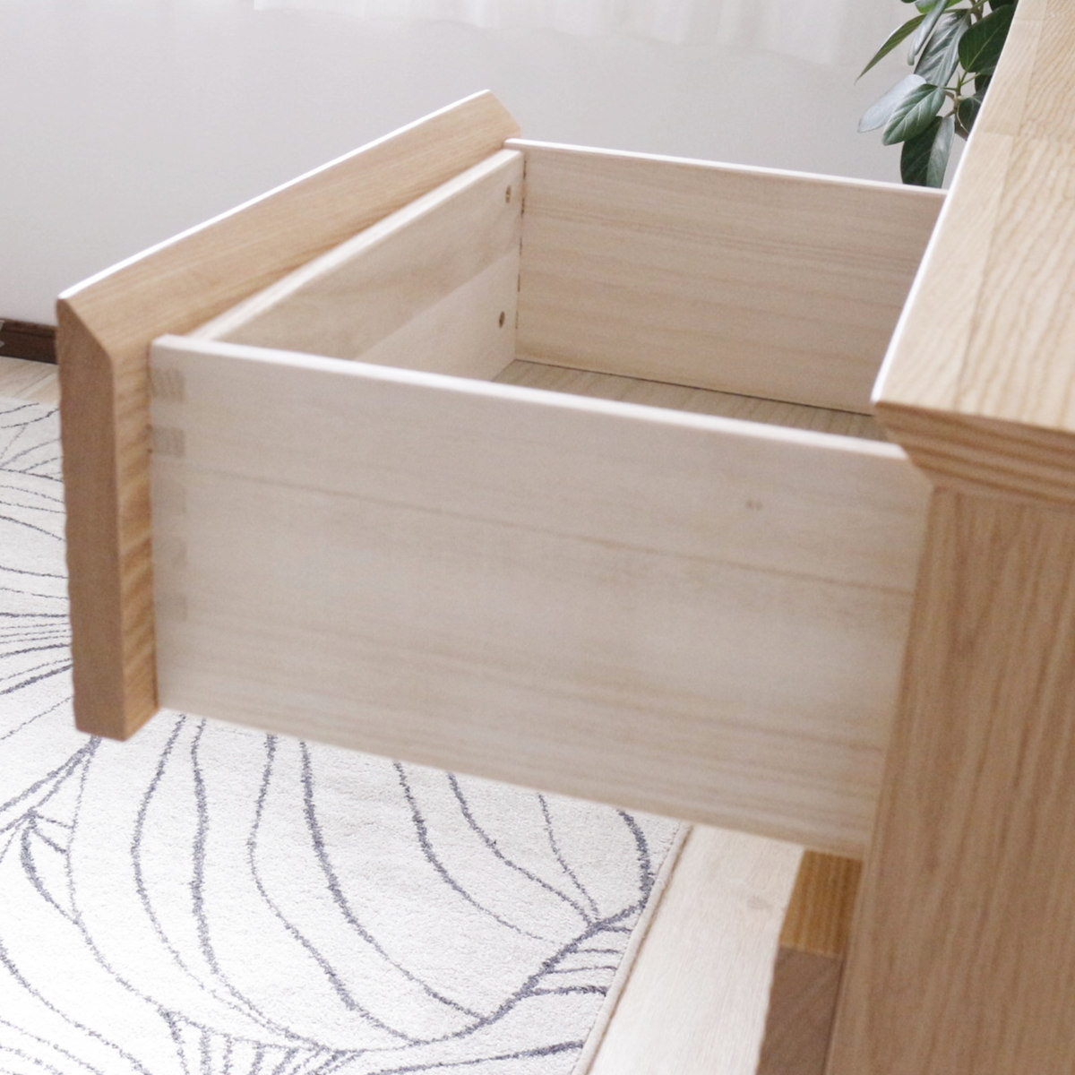 サイドボード 幅120cm 背面化粧 天然木 ( チェスト A4対応 棚 ラック 引き出し 収納 フロート風 リビングボード 可動棚 ナチュラル ウォールナット シンプル ) 【ウォールナット】 ウォールナット