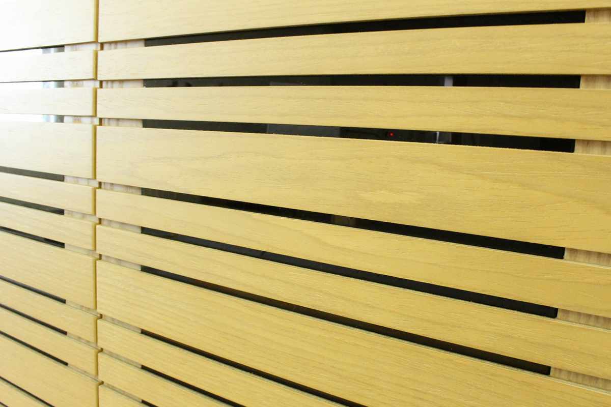 スリムキャビネット 幅120cm 背面化粧 天然木 ( キャビネット 奥行スリム リビング収納 棚 ラック 可動棚 木製 リビングボード 食器棚 ナチュラル ウォールナット A4対応 ) 【ウォールナット】 ウォールナット