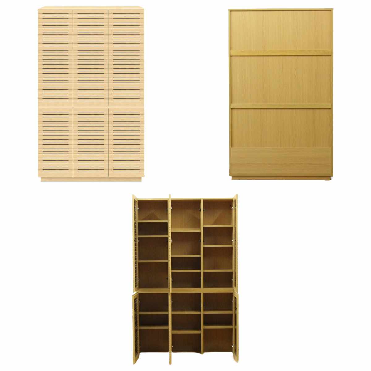 スリムキャビネット 幅120cm 背面化粧 天然木 ( キャビネット 奥行スリム リビング収納 棚 ラック 可動棚 木製 リビングボード 食器棚 ナチュラル ウォールナット A4対応 ) 【ウォールナット】 ウォールナット