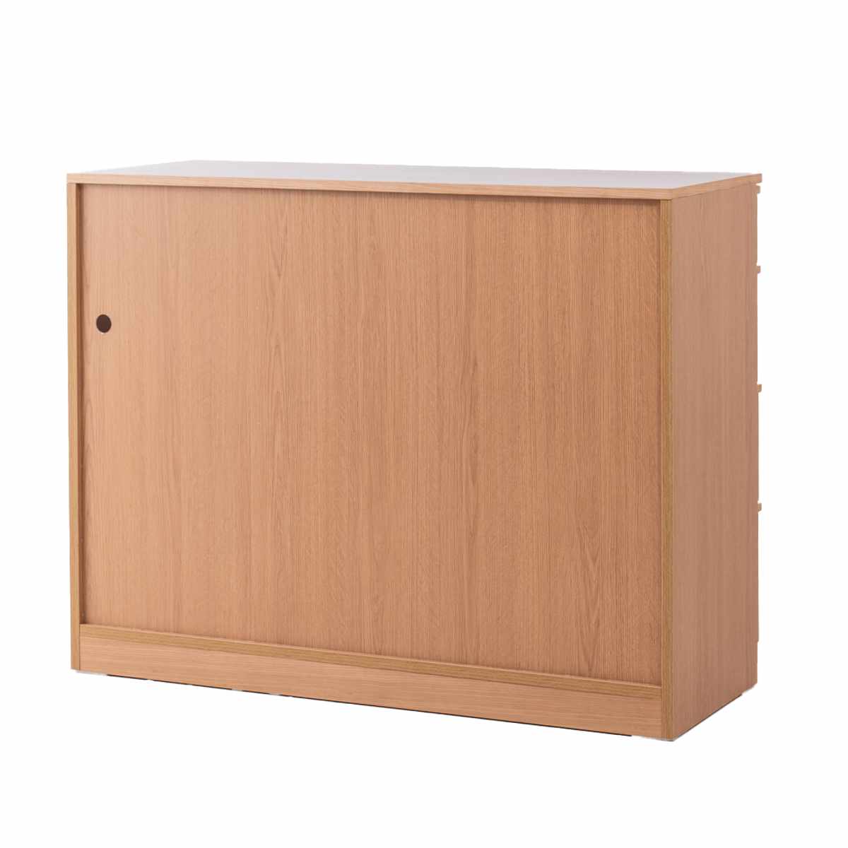 キッチンカウンター 幅120cm メラミン天板 天然木 完成品 ( カウンター キッチン 収納 フルスライドレール 木製 リビングボード 引き出し 5段 可動棚 ソフトクローズ シンプル )