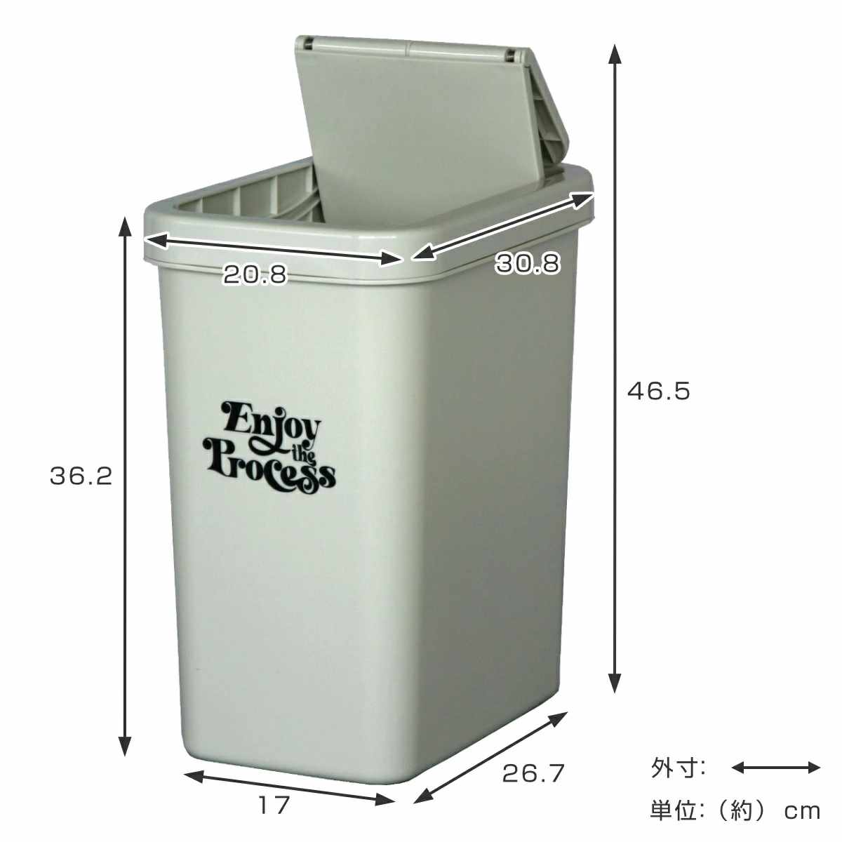 ゴミ箱 18L スライドペール 同色2個セット ふた付き ( ごみ箱 18リットル 18l ダストボックス 蓋つき スライド 小さめ 分別 コンパクト シンプル リビング キッチン 幅17 袋止め付き 袋 見えない カウンター下 北欧 省スペース ) 【ミルクティーベージュ】 ミルクティーベージュ