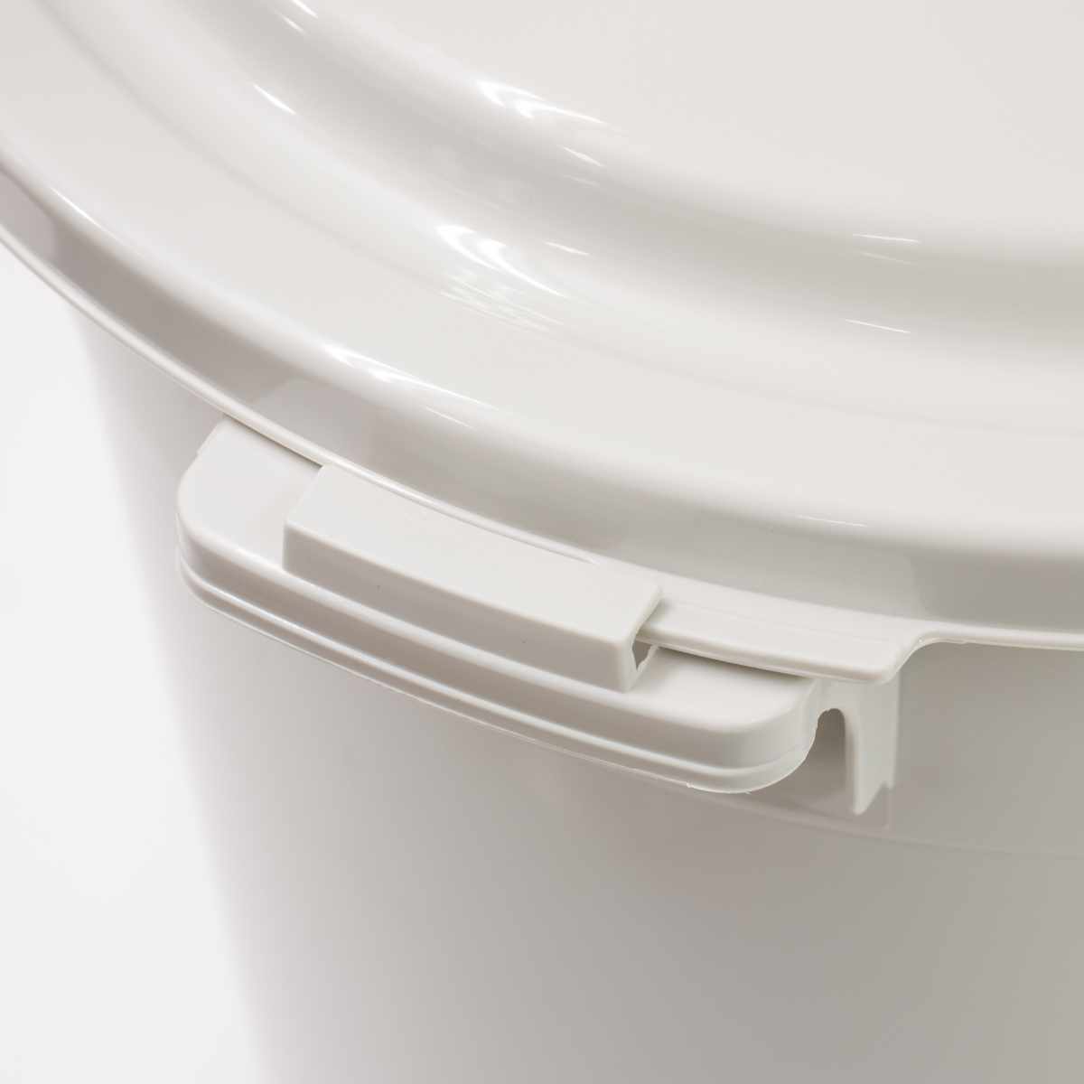 ゴミ箱 45L カラーペール アースカラー ( ごみ箱 45リットル 大容量 ふた付き 屋外 丸型 ペール 分別 収納 外用ゴミ箱 大きい 筒型 ストック 清掃用品 アウトドア用品 DIY用品 園芸用品 おしゃれ ) 【クールグレー】 クールグレー