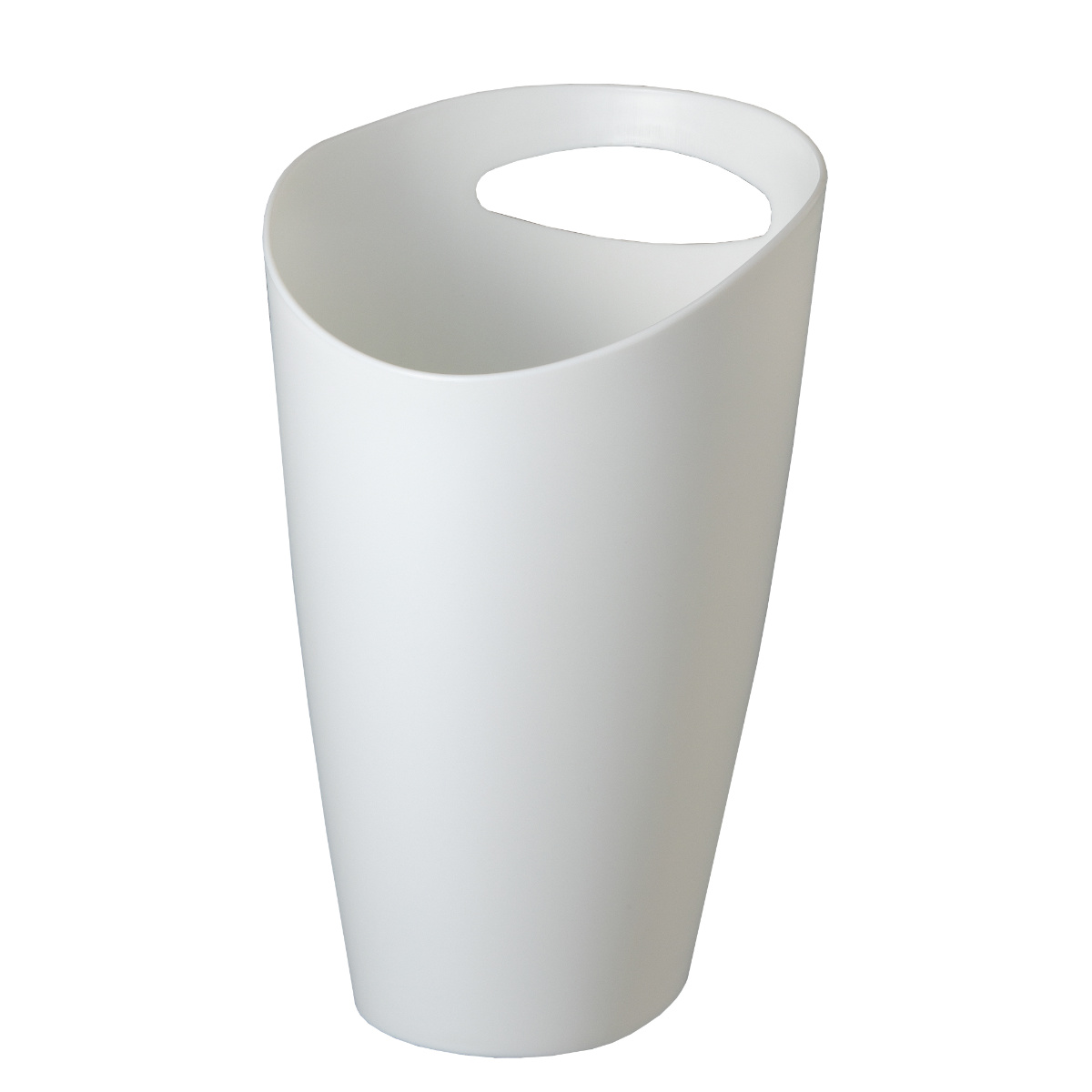 ゴミ箱 3.5L トラッシュポット ( ごみ箱 3.5リットル 蓋なし くず入れ シンプル 洗面所 デスク下 小さい コンパクト 持ち手付き プラスチック製 ホワイト ダークブラウン ) 【ダークグレー】 ダークグレー