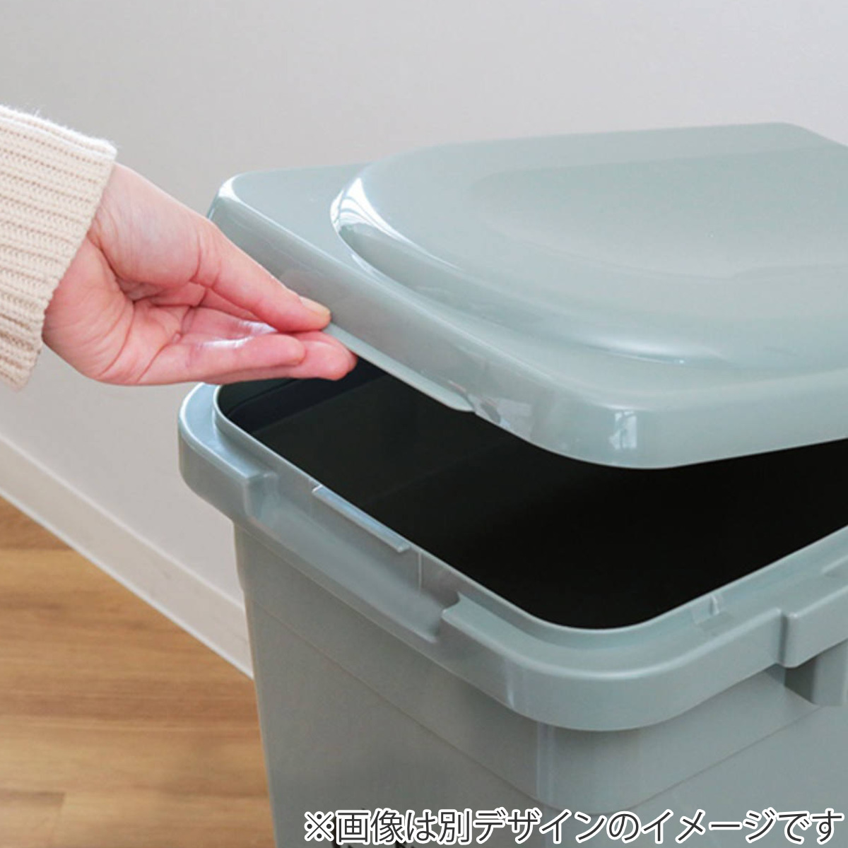 ゴミ箱 32L ジョイントペール ( ごみ箱 32リットル 連結 屋外 ふた付き 分別 無地 シンプル 袋止め付き 大容量 大きい プラスチック ) 【ミルクティーベージュ】 ミルクティーベージュ