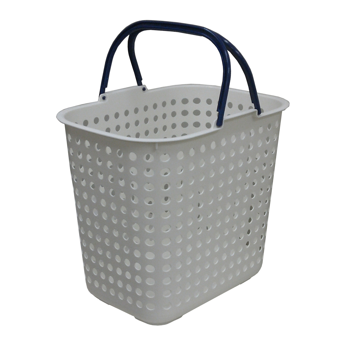 ランドリーバスケット 深型 ドットバスケット 洗濯かご バスケット ( ランドリーボックス 脱衣かご ドット 日本製 コンパクト ハンドル付き 持ち手 取っ手 プラスチック 通気性 おもちゃ 物入れ 片付け 買い物かご ) 【カーキ】 カーキ