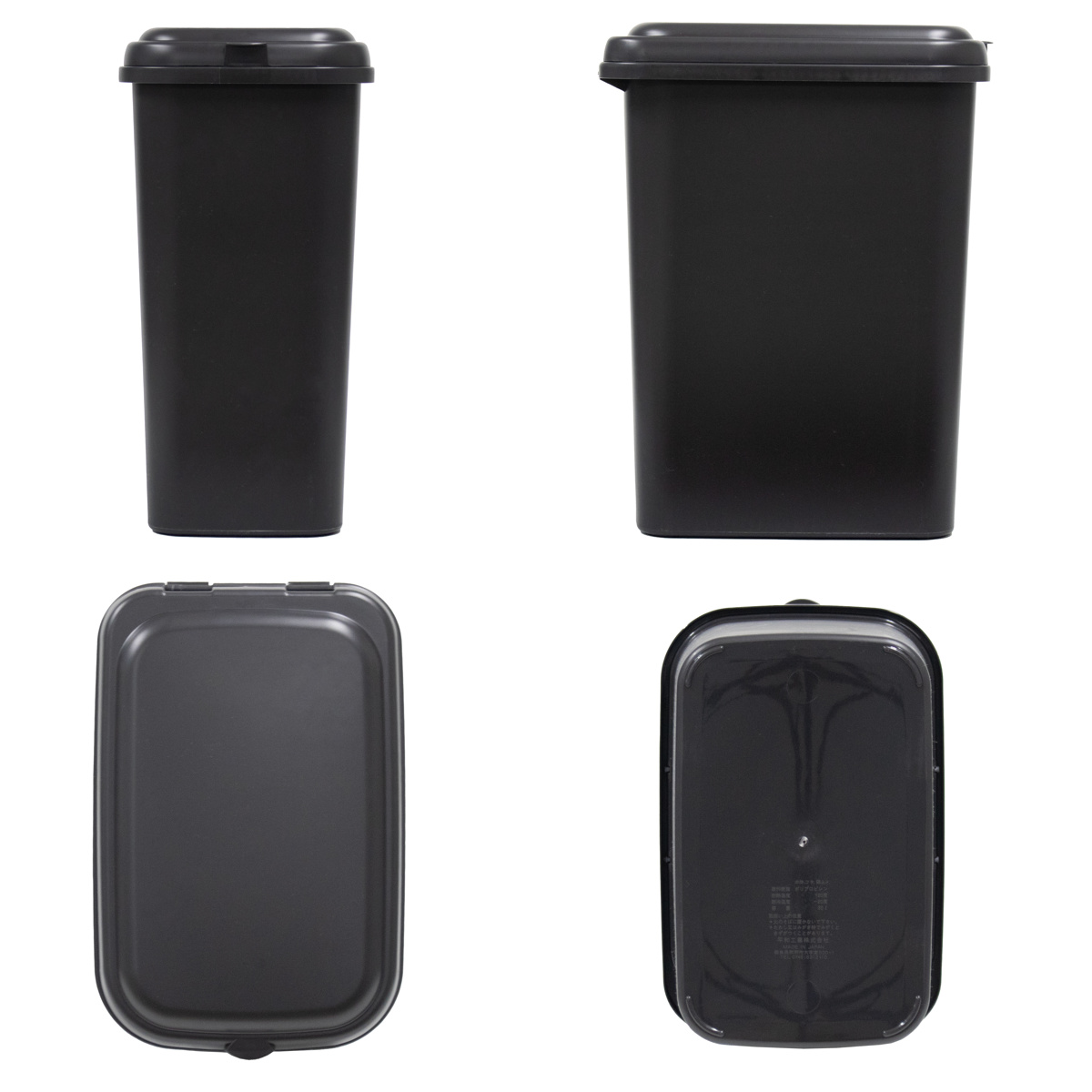 ゴミ箱 30L エコペール 袋止め付き シンプル ( ごみ箱 30リットル ふた付き 幅25cm 高さ49.5cm 縦型 コンパクト スリム 分別 袋が見えにくい ダークグレー ミルクティーベージュ ) 【ダークグレー】 ダークグレー