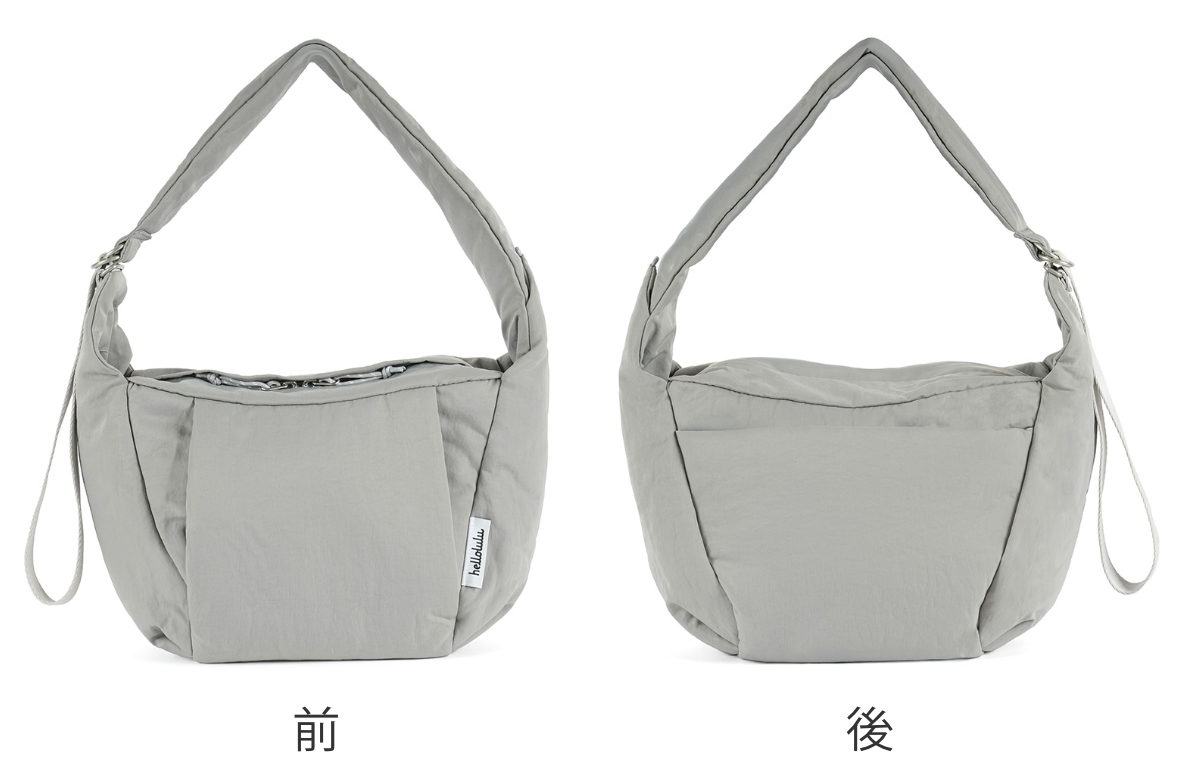 【26年SS新色】 ショルダーバッグ hellolulu マイルズ MILES ( ハロルル バッグ ショルダー クロスボディ レディース メンズ 軽い 撥水 ナイロン クロスバッグ 斜め掛け 肩掛け ファスナー コンパクト おしゃれ ) 【MossBlack】 MossBlack