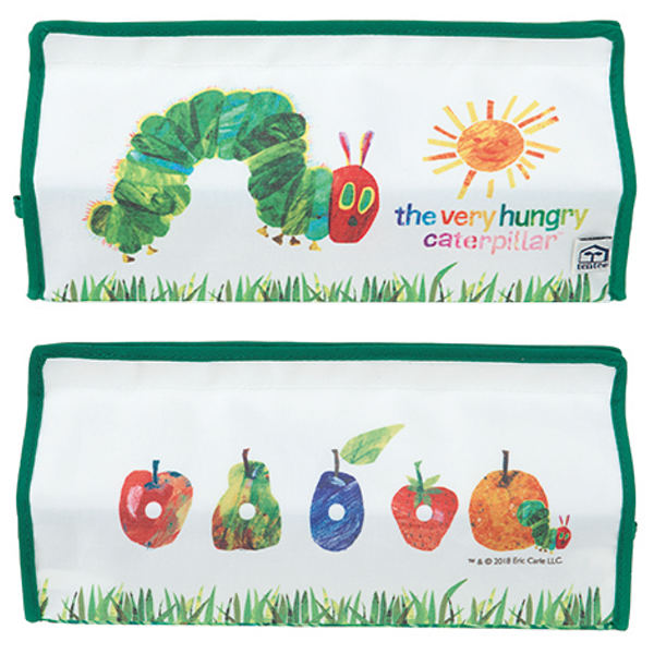 Dショッピング ティッシュケース はらぺこあおむし キャタピラー Tente 吊り下げ ティッシュカバー ティシュ入れ ティッシュボックス 布製 壁掛け 置き型 ループ付き テンテ 着脱 簡単 おしゃれ 子ども部屋 プレイルーム リビング ダイニング カテゴリ