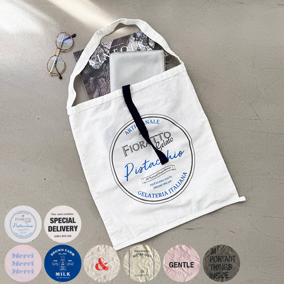 かばん オシャレ コレクターズサック ワンショルダー （ A4サイズ トート ショルダーバッグ 肩掛けバッグ バッグ 鞄 肩掛け サブバッグ エコバッグ レディース 大人 かわいい おしゃれ プレゼント 雑貨 通勤 通学 買い物 旅行 ） 【INSIDE】