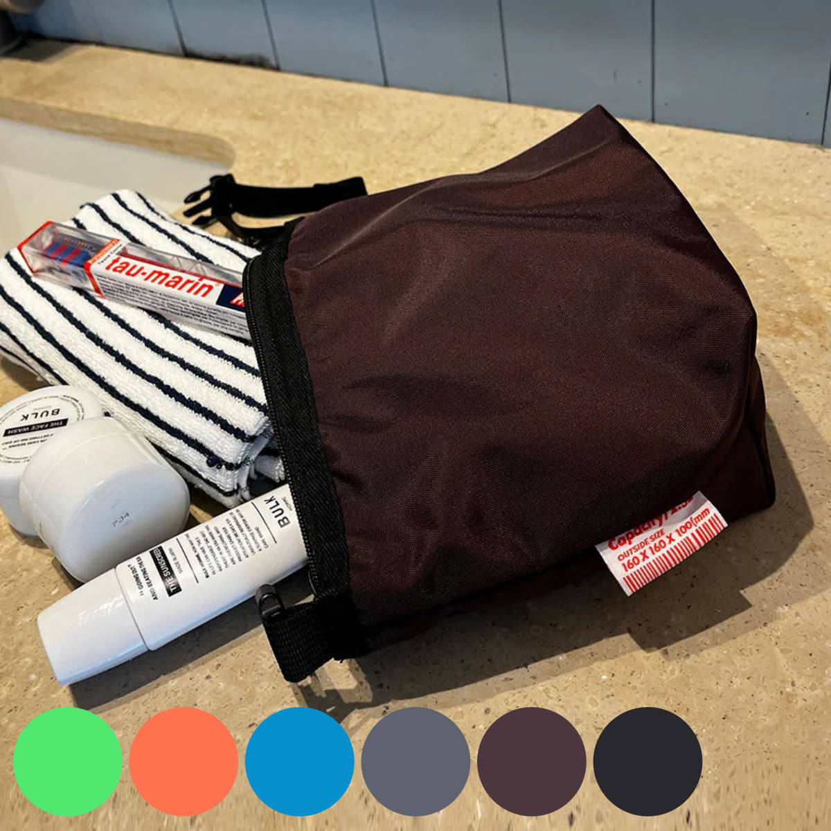 かばん ポーチ NYLON JOINT POUCH 軽量 コンパクト （ 持ち手付き ナイロン バッグ 手提げ 鞄 軽い ファスナー式 持ち運び メンズ レディース ナイロンバッグ おしゃれ シンプル 無地 バッグインバッグ インナーバッグ ） 【ブラック】