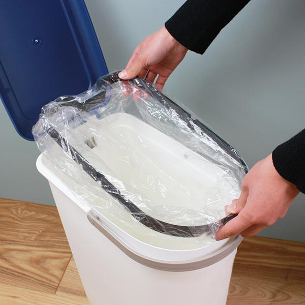 ゴミ箱 20L スリムペタルペール 持ち手 運べる ふた付き ペダル式 スリム ごみ箱 ダストボックス ( キッチン フタ付き ペダル ペール 20リットル 袋 見えない 分別 ハンドル付き 20l コンパクト 隙間 ごみばこ ) 【レッド】 レッド