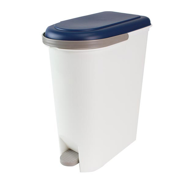 ゴミ箱 20L スリムペタルペール 持ち手 運べる ふた付き ペダル式 スリム ごみ箱 ダストボックス ( キッチン フタ付き ペダル ペール 20リットル 袋 見えない 分別 ハンドル付き 20l コンパクト 隙間 ごみばこ ) 【レッド】 レッド