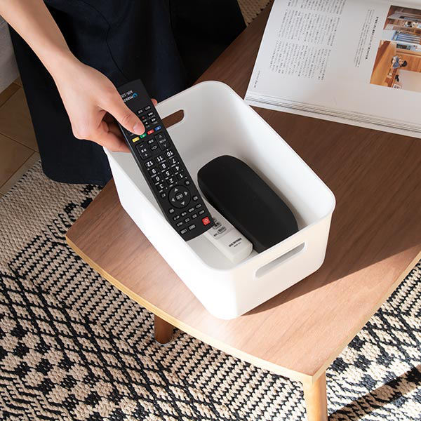 収納ケース 小物収納 やわらかBOX スリム 浅型 幅17.9×奥行25.9×高さ12cm ( 収納ボックス やわらかバスケット 収納バスケット 収納 日本製 小物入れ 小物ケース バスケット ミニ やわらかバケツ 収納バケツ ケース おしゃれ ) 【ピンクベージュ】 ピンクベージュ
