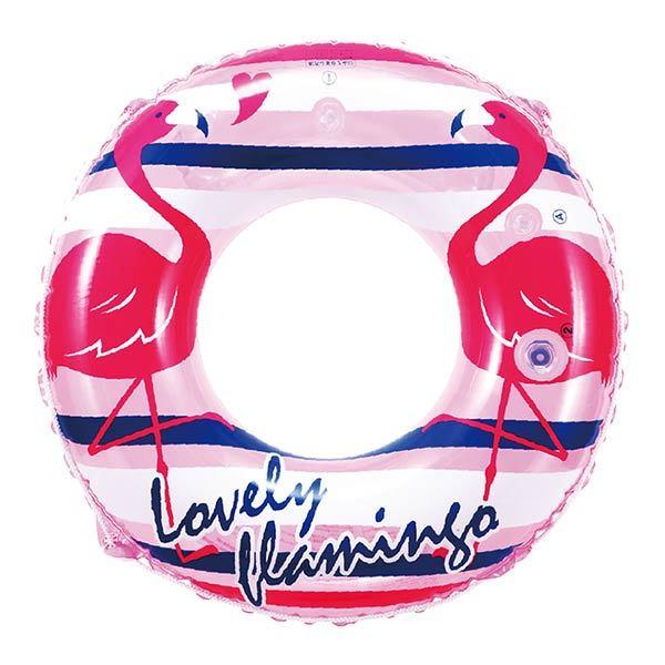 浮き輪 90cm ラブリーフラミンゴ 空気栓大付き 子供 （ 浮輪 うきわ