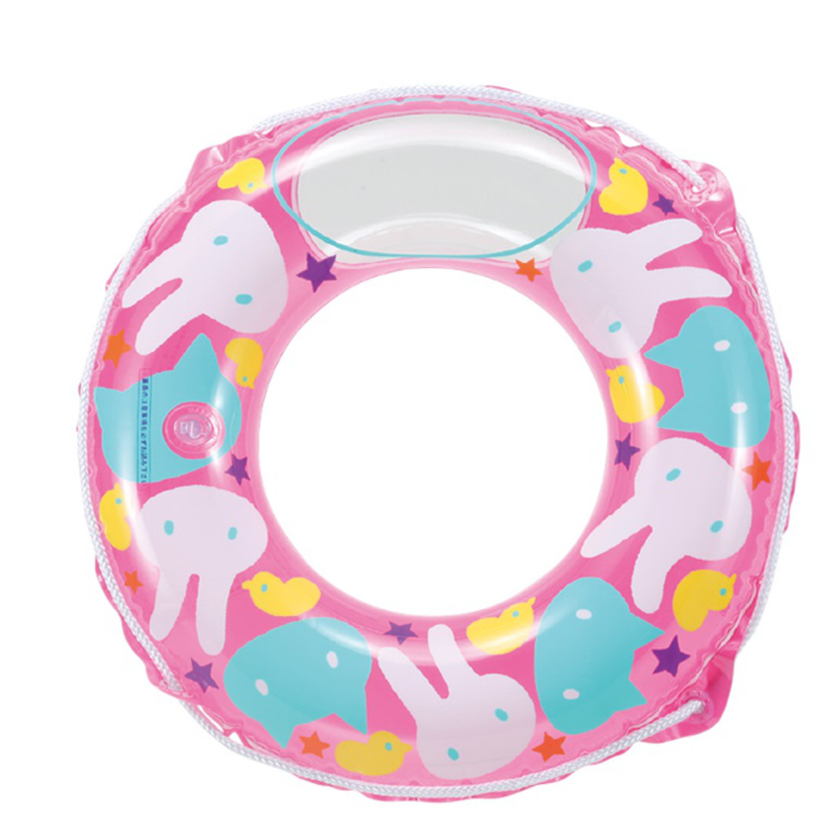 浮き輪 50cm のぞけるウキワ50ピンク ウサギ （ フロート のぞける