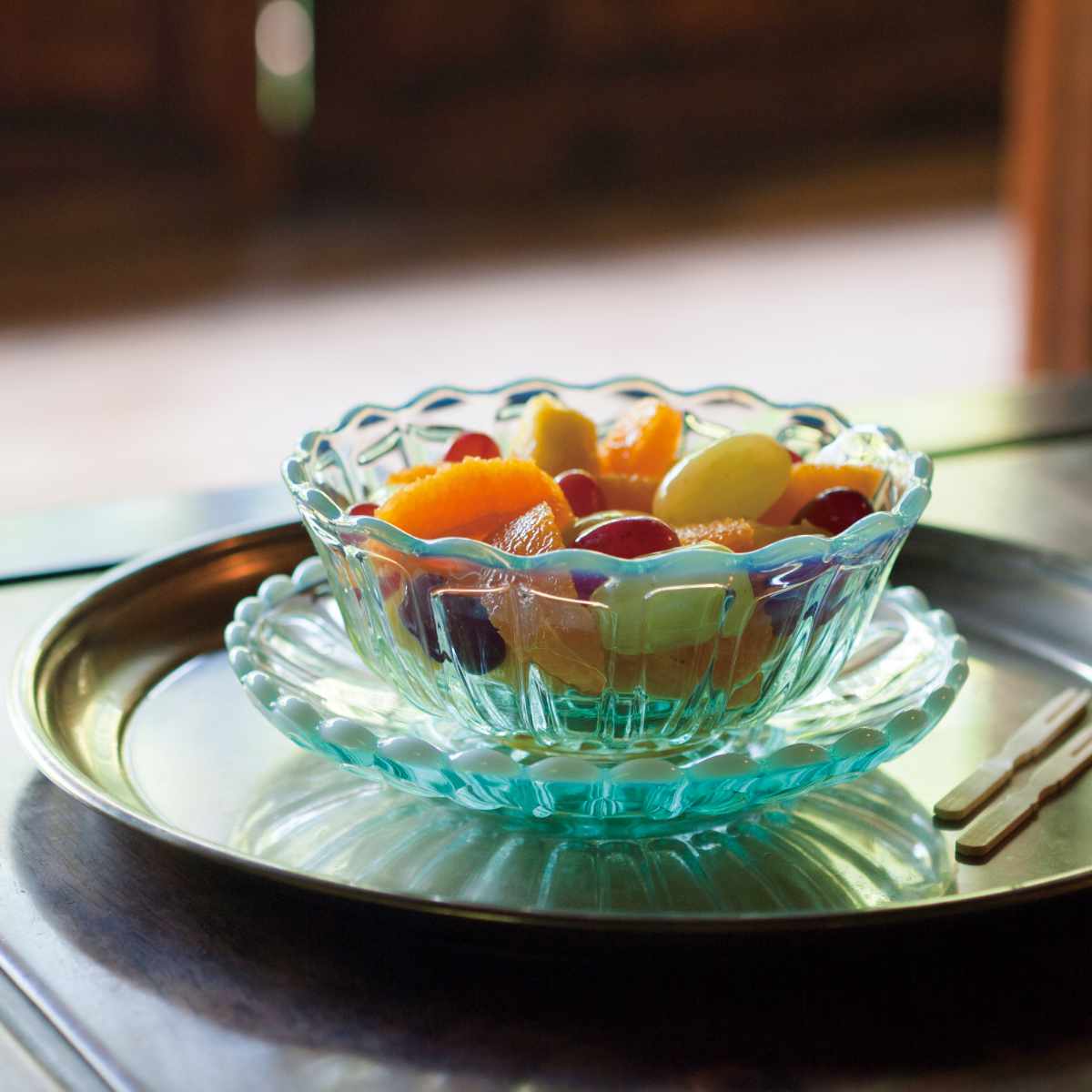 廣田硝子 小鉢 丸小鉢 雪の花 ( ガラス 日本製 ブルー 古代色 鉢 デザート デザート食器 うつわ 器 おしゃれ かわいい そうめん鉢 フルーツ スイーツ 夏 あんみつ ところてん かき氷 花 ) 【ブルー】 ブルー