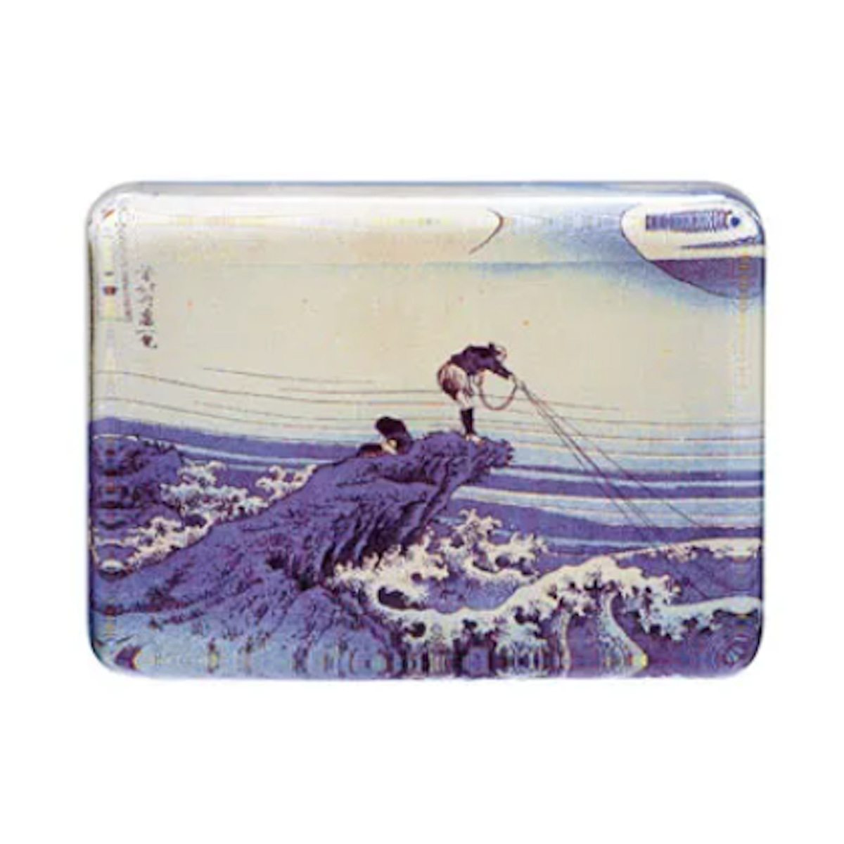 廣田硝子 文鎮 ペーパーウェイト 硝子ペーパーウェイト 葛飾北斎 ガラス ( ぶんちん 押さえ 紙 ペーパー 重し おしゃれ 文具 置き物 オブジェ 日本製 文房具 重石 卓上 デスク 机上 置物 プレゼント ギフト インテリア 雑貨 ) 【御厩川岸より両国橋】 御厩川岸より両国橋