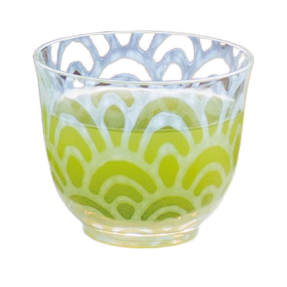 廣田硝子 グラス 120ml 冷茶 ( 日本製 ガラス コップ カップ ガラスコップ ガラス食器 おしゃれ お茶 麦茶 小鉢 お酒 アルコール 桐箱入り ジュース ビール ) 【つなぎ格子】 つなぎ格子