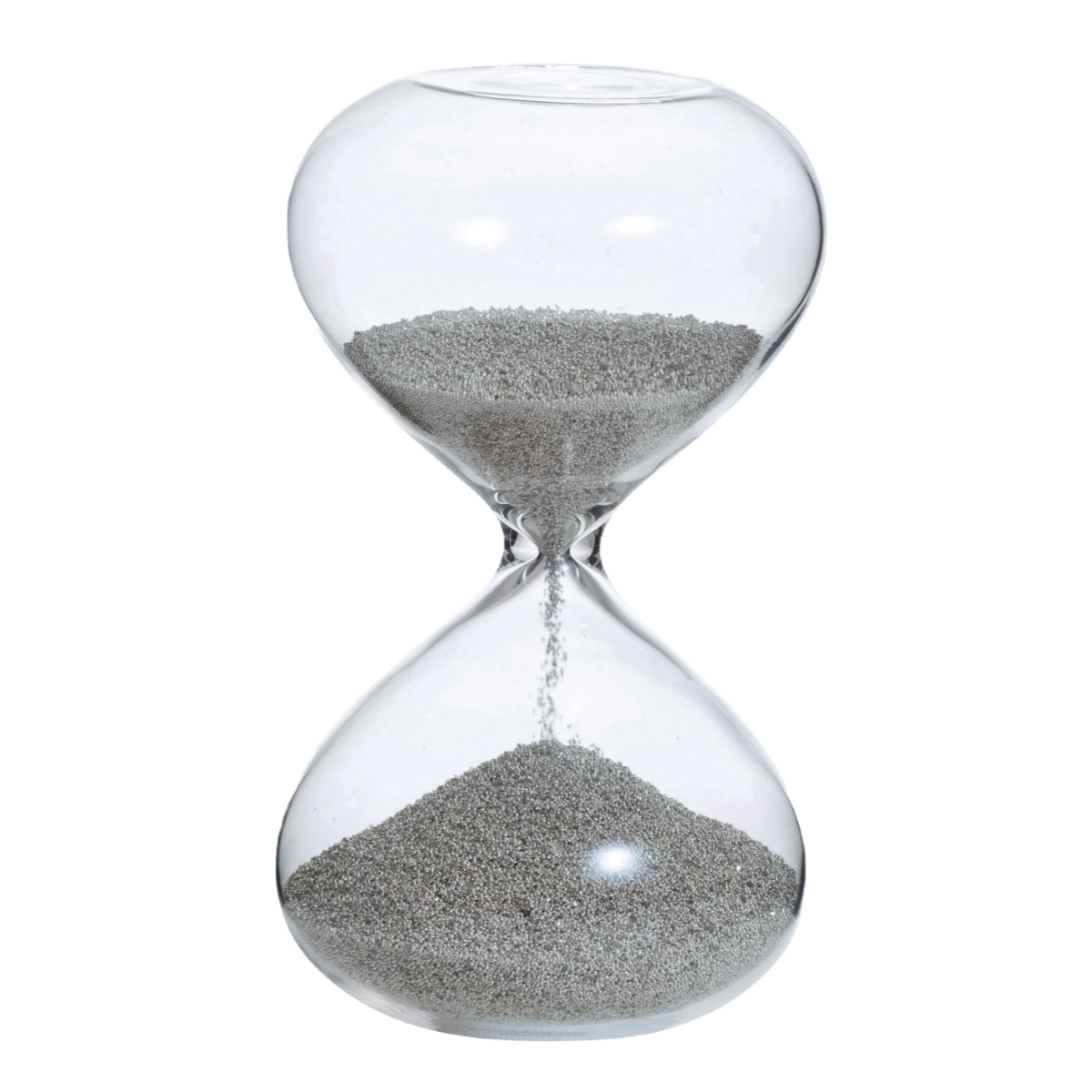 廣田硝子 砂時計 1分 2分 金メッキ 銀メッキ ガラス ( タイマー 砂 時計 おしゃれ デザイン ガラス製 オブジェ アナログ サンドタイマー インテリア雑貨 置物 キッチン タイムキーパー インテリア 高さ11cm ) 【1分×金メッキ】 1分×金メッキ