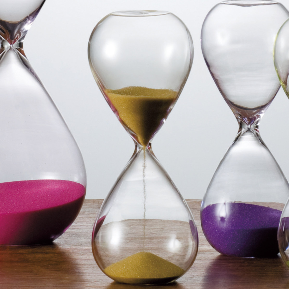 廣田硝子 砂時計 3分 4分 5分 ガラス （ タイマー 砂 時計