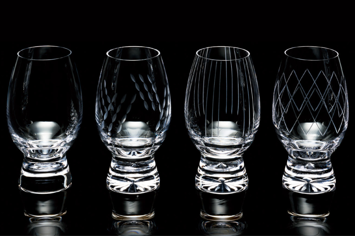 廣田硝子 グラス 250ml 耐熱性 コーヒーグラス 170re 江戸切子 格子 ( ガラス 日本製 耐熱ガラス コップ デザート パフェ デザート食器 食器 おしゃれ レトロ シンプル )